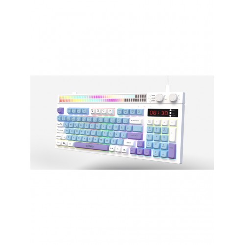 Claw's Spectrum K1 Fonksiyonel Çift LCD Ekran & Çift Rgb - Ses Kontrolcülü Membran 94 Tuşlu Spectrum Rgb Modlu Gaming Klavye Claw's Spectrum K1 Fonksiyonel Çift LCD Ekran & Çift Rgb - Ses Kontrolcülü Membran 94 Tuşlu Spectrum Rgb Modlu Gaming Klavye